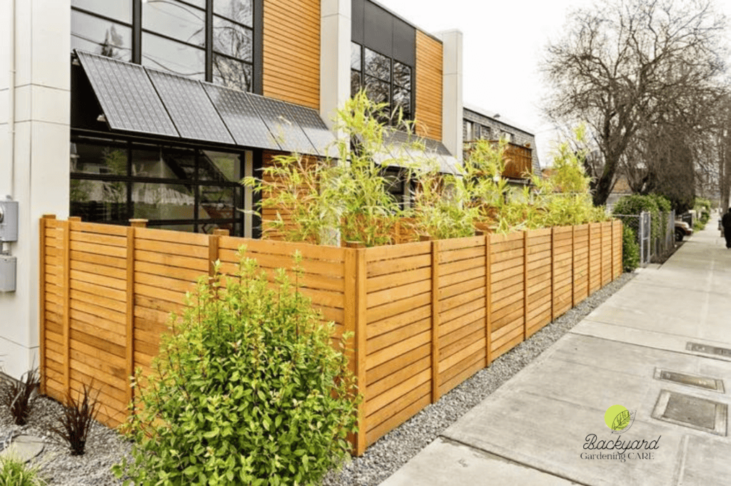 Wooden Fences to Block Wind on Patio