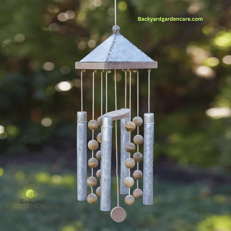 Hang Wind Chimes from Poles