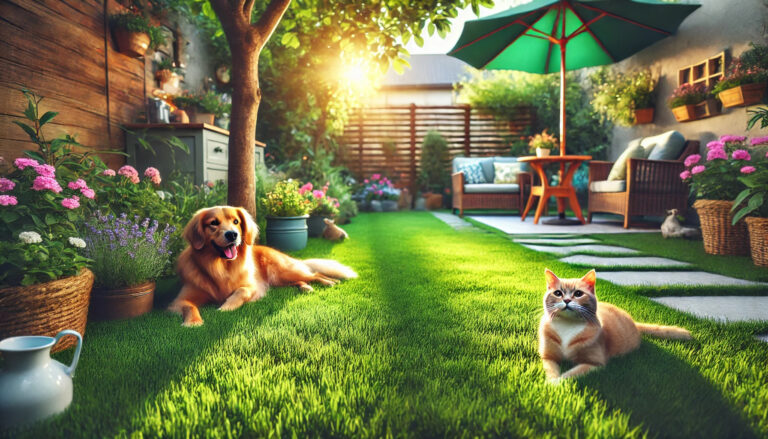 Pet-Friendly Backyard Grass